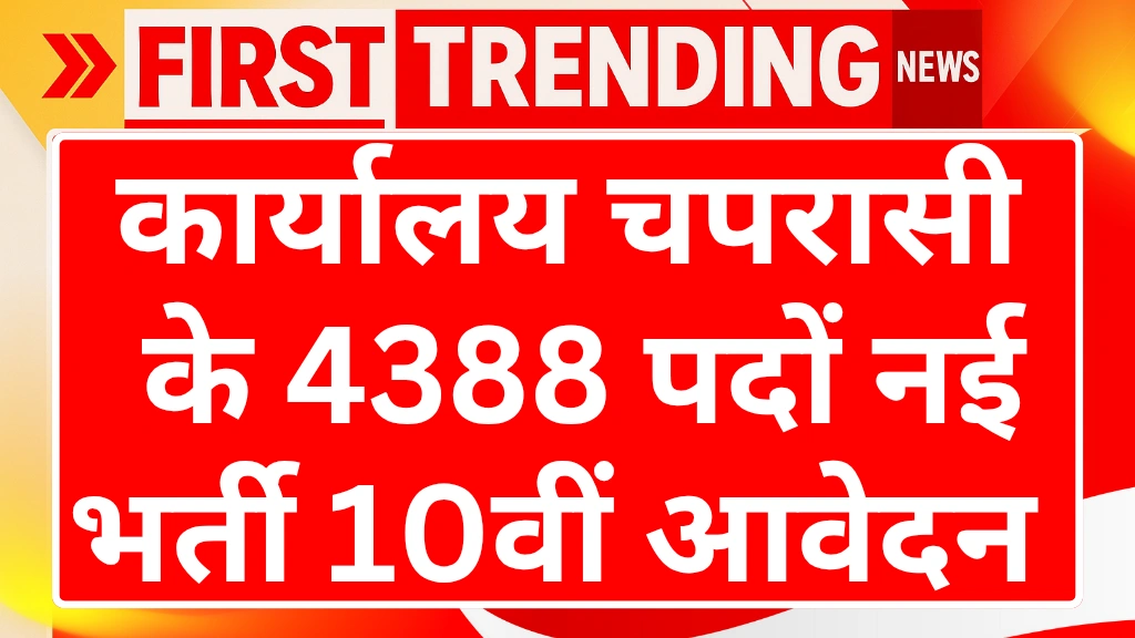 Office Peon Recruitment 2025